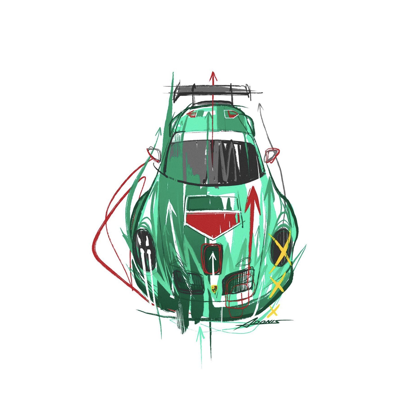 Porsche GT3 Cup ArtCar TAG Heuer